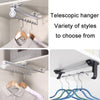 Y02 10 inches 3 Beads Wardrobe Hardware Push-Pull Hanging Rod Clothes Rail