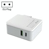 LDNIO A4403C 30W PD + Auto-id Foldable Fast Travel Charger with 1m 8 Pin Cable, EU Plug