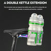 PROMEND FJJ-285 Water Bottle Cage Conversion Mount Aluminum Bicycle Cushion Dual Cup Holder Mounting Adapter, Color: Frosted Black