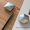 Desktop Kinetic Energy To Vent Stress Relief Fingertip Spinner Toy, Style: Stainless Steel Quadrilateral Silver