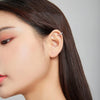 S925 Sterling Silver Silver Shiny Ear Clip Women Earrings
