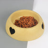 Large Yellow Dog Bowl | Plastic Pet Bowl | Cat Bowl