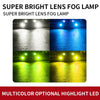 1 Pair 9005 27W / DC12V Car Aluminum Alloy LED Headlight (Lime Green)
