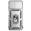 For Samsung Galaxy A06 4G Sliding Camshield Holder Phone Case(Silver)