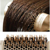 Ceramic Aluminium Hair Comb Round Brush with Nylon Bristle Professional Barber Styling Hair Brush(45mm)