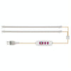 LED Plant Growth Lamp Time Potted Plant Intelligent Remote Control Cabinet Light, Style: 50cm Two Head(Sunshine)