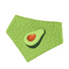 Avocado Dog Scarf L | Waterproof & Absorbent Bib | Drool Towel