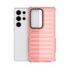 For Samsung Galaxy S25 Ultra 5G High Transparency TPU Hybrid PC Airbag Phone Case(Pink)
