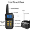 Dog Training Collar - 1000m Remote, Shock, Vibrate, Beep - Red