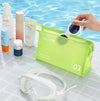 Portable Waterproof PVC Toiletry Bag Cosmetic Storage Bag Travel Clutch(Navy Blue)