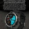 Bluetooth Talk Outdoor Pedometer Exercise Heart Rate Sleep Monitoring Smart Watch(Black)