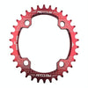 MOTSUV Narrow Wide Chainring MTB  Bicycle 104BCD Tooth Plate Parts(Red)