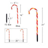 10 in 1 Christmas Cane Lights Holiday Indoor Garden Decoration Lights(EU Plug)