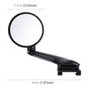 3R-094 Auxiliary Rear View Mirror Car Adjustable Blind Spot Mirror Wide Angle Auxiliary Rear View Side Mirror for Left Mirror(Black)