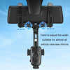 Car Rearview Mirror Navigation Retractable Multifunctional Mobile Phone Holder(Green)