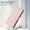 For Asus ROG Phone 8 / 8 Pro Honeycomb Embossing RFID Leather Phone Case(Pink)