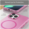 For iPhone 12 Pro Max MagSafe Frosted Translucent TPU + PC Full Coverage Phone Case(Pink)