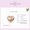 S925 Sterling Silver Heart-shaped Retro Pattern Rose Gold Plated Beads DIY Bracelet Accessory