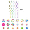 Tie Dye Themed Kindergarten Birthday Party Decoration Set