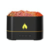 HX853B USB Plug-In Colorful Flame Lighting Effect Aromatherapy Humidifier(Black)