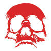 D-774 Evil Skull Pattern Car Modified Decorative Sticker(Red)