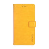 For ASUS Zenfone 7 ZS670KS idewei Crazy Horse Texture Horizontal Flip Leather Case with Holder & Card Slots & Wallet(Yellow)