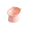 Elevated Tilted Cat Bowl Pink - Anti-Spill, Cervical Protection