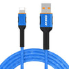 ENKAY ENK-CB203 Cloth Weaving Thread USB to 8 Pin Data Transfer Charging Cable(Blue)