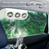 USB Plug-In Car Window Exhaust Fan Car Air Circulation Cooling Ventilation Fan, Color: Black