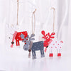 Christmas Tree Elk Pendant Christmas Decorations(White)
