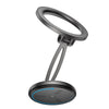 BOROFONE BH114 Star Metal Ring Magnetic Car Center Console Phone Holder(Metal Grey)