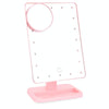 Portable Led Touch Sensor Mirror With Lamp Desktop Fill Light(Pink)