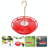 Red Hanging Hummingbird Feeder - Outdoor Garden Patio