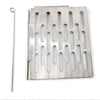 Stainless Steel Folding Barbecue Net  Portable BBQ Picnic Accessories, Size:L 35.8x20CM