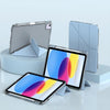 For iPad 10th Gen 10.9 2022 mutural Y-Shape Deformation Leather Tablet Case(Ice Blue)