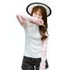 Summer Long Breathable Chiffon Sun Protection Cuff Accordion Pleats Fake Sleeves, Size:One Size(Black)