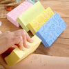 Baby Shower Spa Bath Square Sponge Body Cleaning Scrub(Yellow)