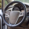 Hand-Sewn Microfiber Non-Slip Steering Wheel Cover Universal Turning Grip Sleeve, Size: 38cm(Orange)