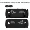 For ASUS ROG Ally Game Console Silicone Protective Cover + Button Cap Set Pocket Gaming Accessories(Black)