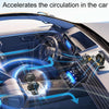 SUITU Car Foldable Cooling Fan Automobile Summer Temperature Reduction Fan, Model: Dual 12V Cigarette Lighter Energized