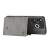For Xiaomi Poco F6 Double Buckle Card Slots Magnetic Phone Case(Grey)