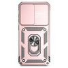 For Samsung Galaxy S24 FE 5G Sliding Camshield Holder Phone Case(Rose Gold)