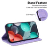 For Realme 13+ Global Seven-shaped Embossed Leather Phone Case(Purple)