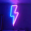 Neon LED Modeling Lamp Decoration Night Light, Style: Blue Pink  Thunder