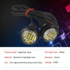10 PCS 23mm 12LEDs SMD-4014 DC9-80V Motorcycle Eagle Eye Light(White Light)