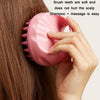 Round Hair Washing Brush Silicone Wet & Dry Multipurpose Massage Brush(Pink)