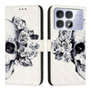 For Redmi K70 Ultra 5G Global 3D Painting Horizontal Flip Leather Phone Case(Skull)
