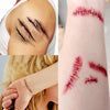 5pcs V-061 Halloween Terror Wound Realistic Scratches Injury Scar Temporary Tattoo Sticker