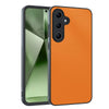 For Samsung Galaxy S24 FE 5G Ultra-thin Plain Skin Leather Phone Case(Orange)