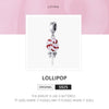 S925 Sterling Silver Jewelry Accessories Colorful Lollipop Creative Pendant